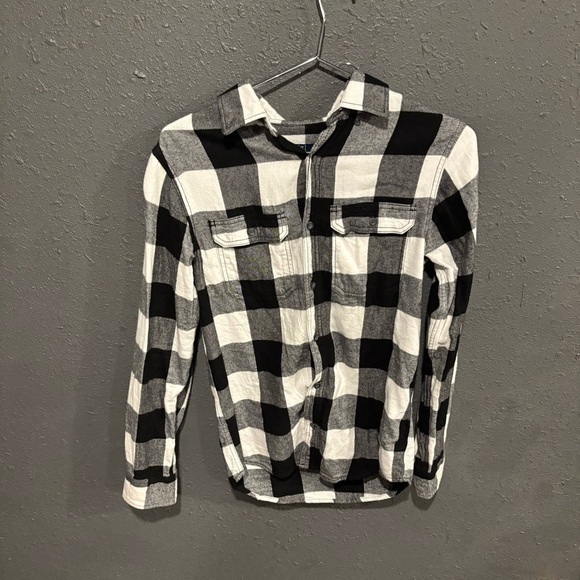 George Other - George Black and White Plaid Men's Shirt